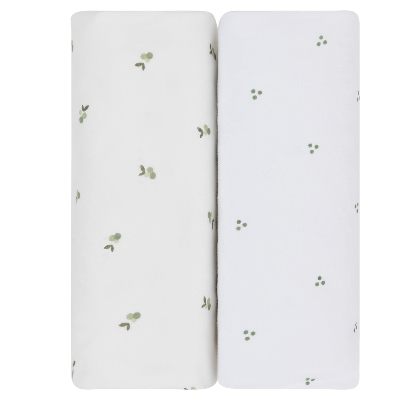 Ely's & Co. Waterproof Two Pack Portable Crib / Pack N Play Sheets - Sage Berry Collection