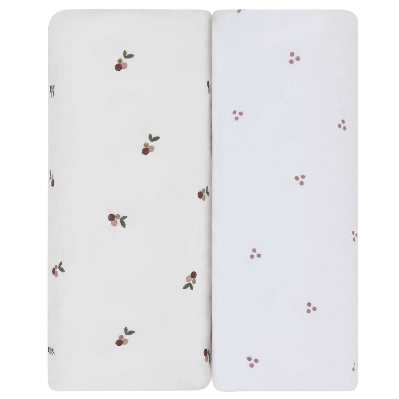 Ely's & Co. Waterproof Two Pack Portable Crib / Pack N Play Sheets - Plum Berry Collection