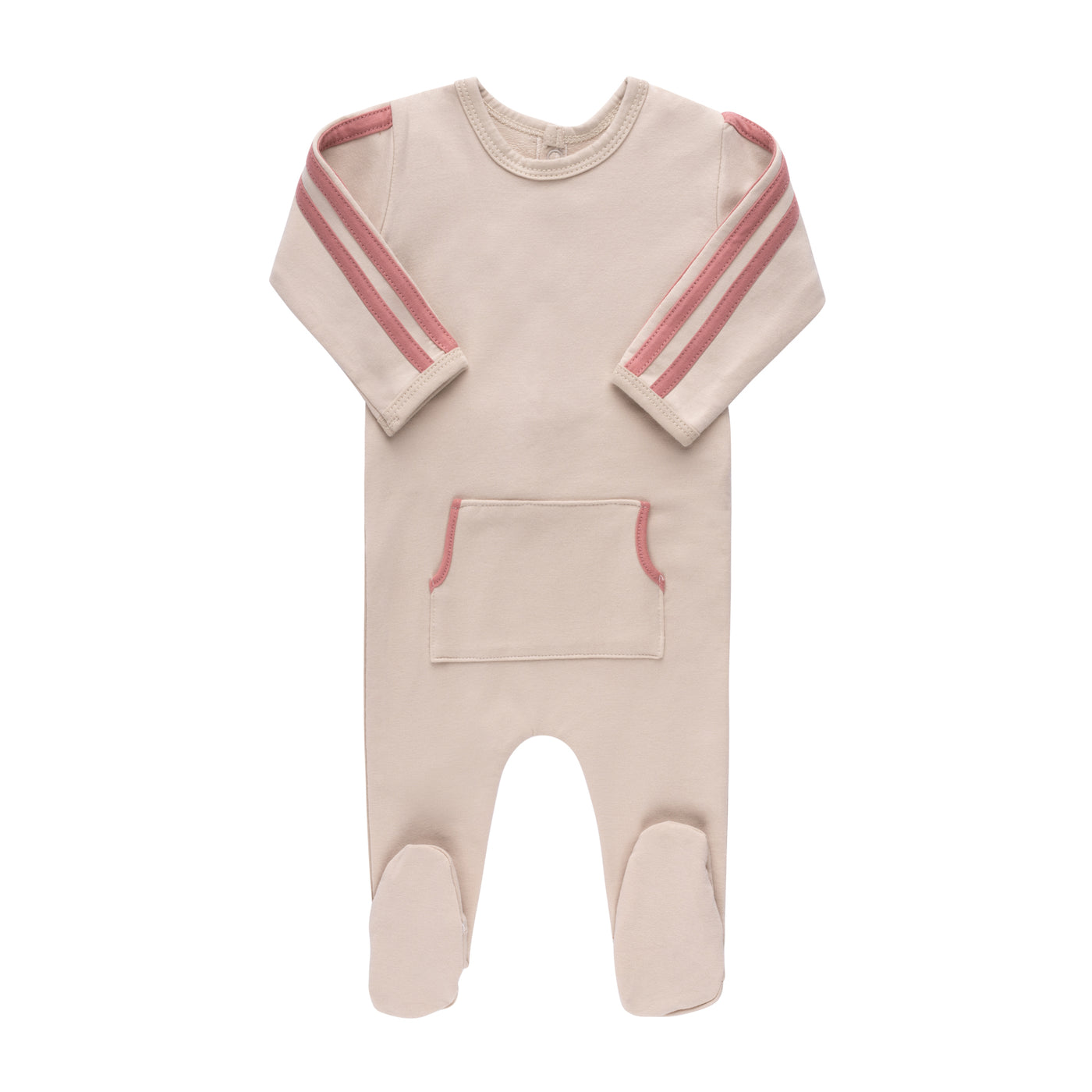 Ely's & Co. Varsity Sand/Pink Three Piece Set