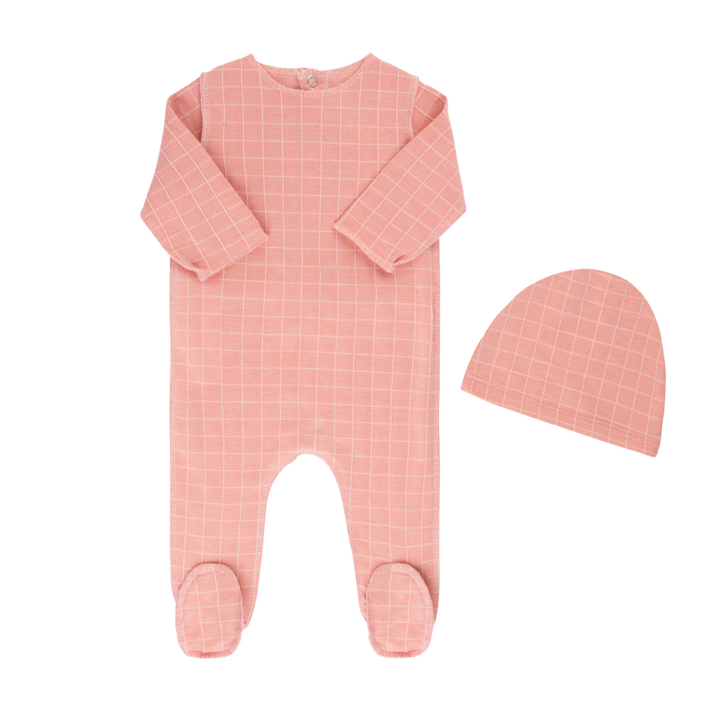 Tricot Bebe Checkered Rose Three Piece Set