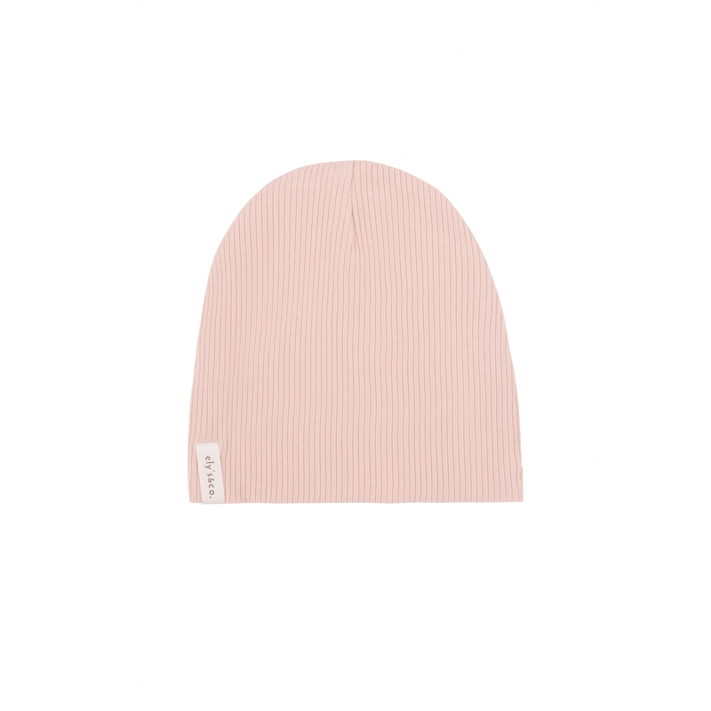 Ely's & Co. Beanie Solid Rib Blush