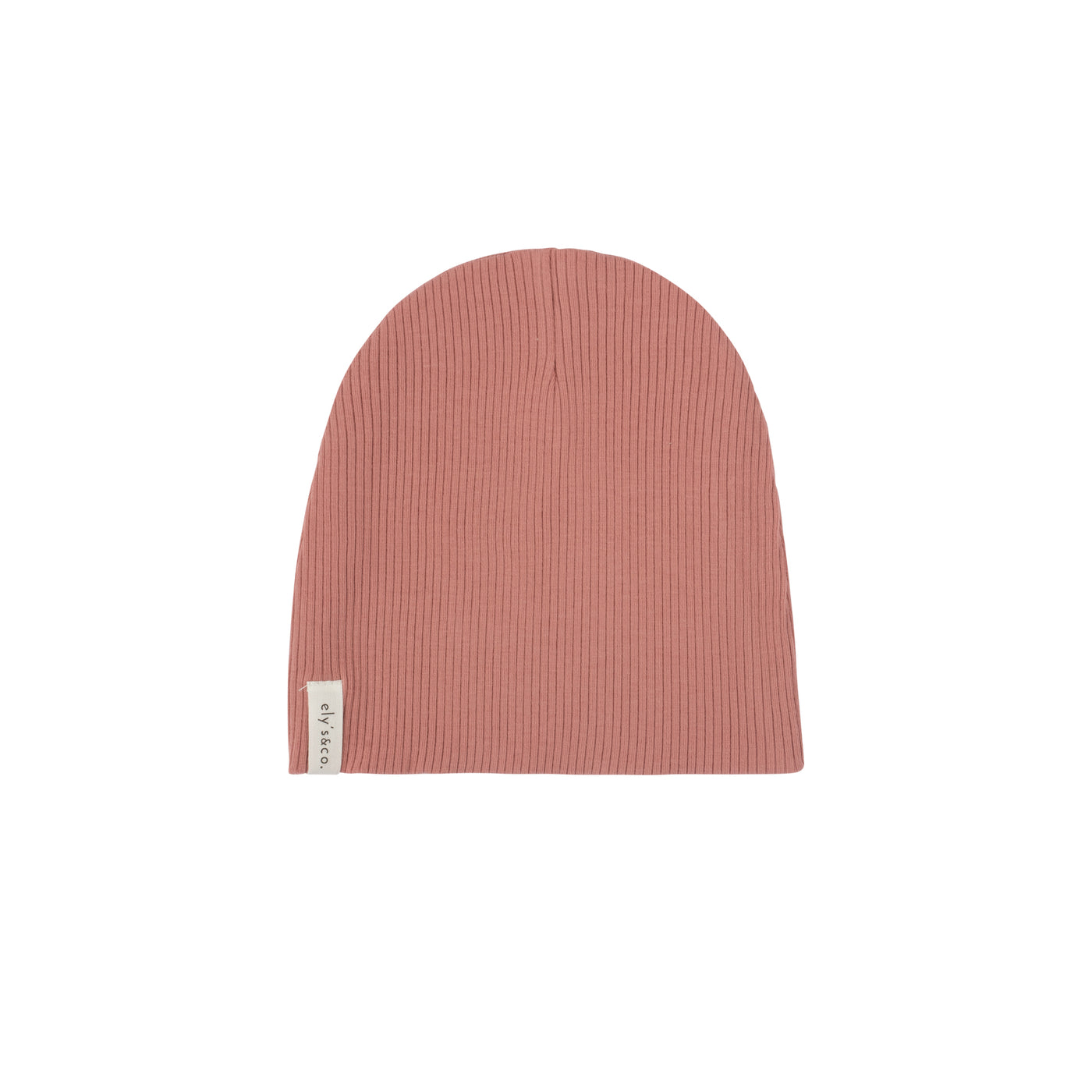 Ely's & Co. Beanie Solid Rib Dusty Pink